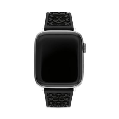 Coach Apple Watch Silicone Strap 42mm/44mm - Black