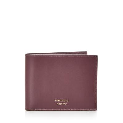 Ferragamo Men's Florence Leather Bifold Wallet - Dark Barolo