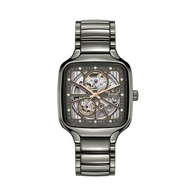 Rado True Square Open Heart Diamond Watch, 38mm - Gray