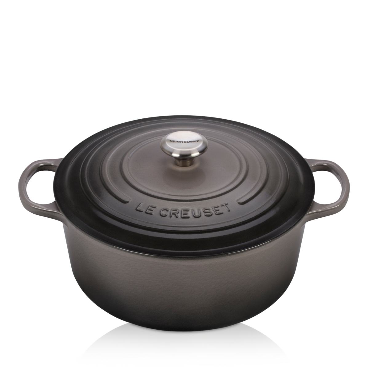 Le Creuset 9-Quart Round Dutch Oven - Oyster/Gray