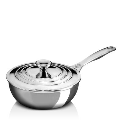 Le Creuset Stainless Steel 2-Qt. Saucier with Lid - Silver