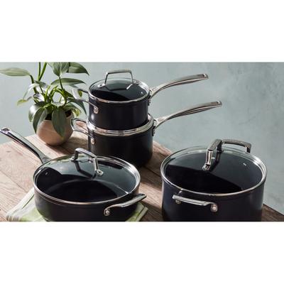 Le Creuset Essential Nonstick Ceramic 10 Piece Cookware Set - Black