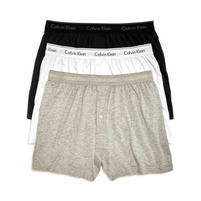 Calvin Klein Traditional Boxers, Pack of 3 - Black/White/Gray
