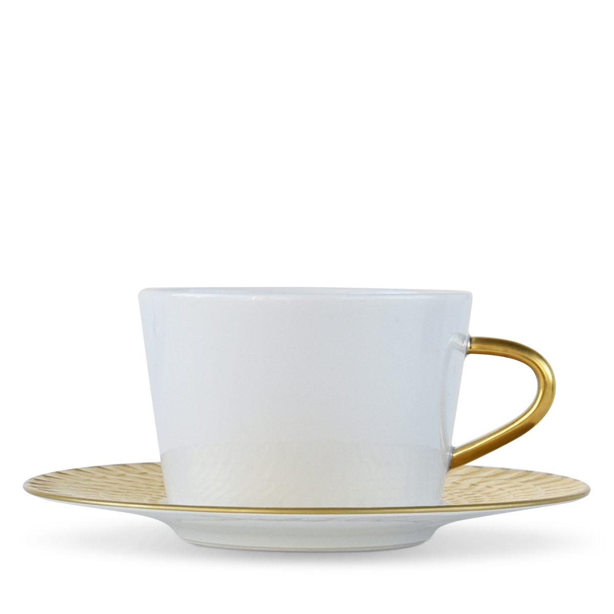 Bernardaud Twist Gold Tea Cup - Exclusive - White/Gold