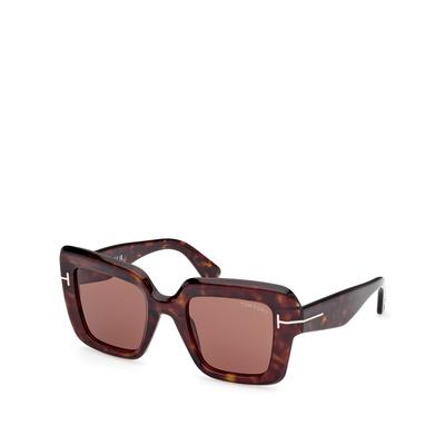 Tom Ford Square Sunglasses, 50mm - Havana/Brown Solid