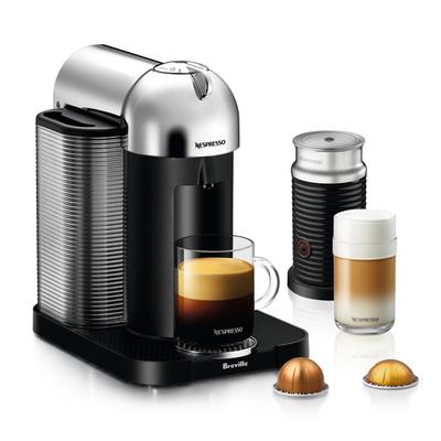 Nespresso Vertuo by Breville with Aeroccino Milk Frother, Pure Chrome - Chrome