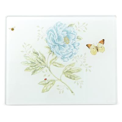Lenox Butterfly Meadow Small Glass Cutting Board - White