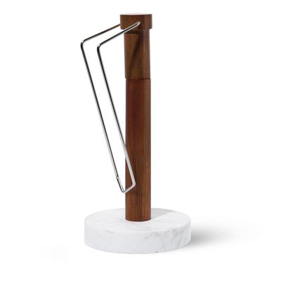 Nambe Chevron Paper Towel Holder - Brown