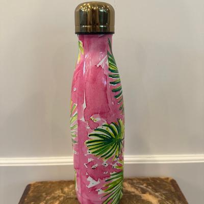 Lilly Pulitzer Kitchen | Lilly Pulitzer Swell Bottle 17oz Royal Lime Tiki Palm Limited Edition Water Bott | Color: Green/Pink | Size: Os