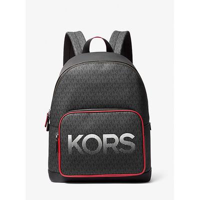 Michael Kors Cooper Signature Logo Backpack Red One Size