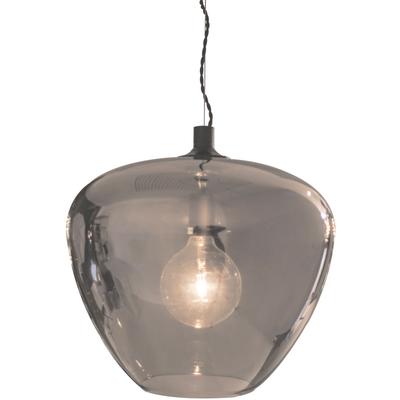 BY RYDENS Pendelleuchte "Bellissimo", grau (rauchgrau), Ø 40,00cm H: 34,50cm, Lampen, Pendelleuchte mit großem Glasschirm, Ø 40 cm, Designlampe Image