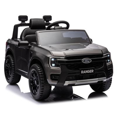 12V Ford Ranger Licensed Ride-On Car - MP3, Bluetooth, Rear Suspension & Remote Control - Gray