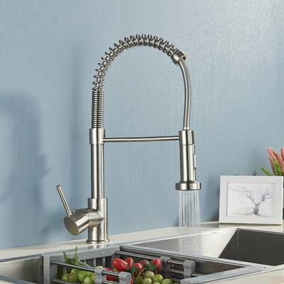 Küchenarmatur mit Dual Funktion Brause 360° Drehbar Mischbatterie Wasserhahn für Hochdruck Küche Image