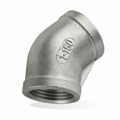Gebo - Edelstahl Fitting 120 Winkel 1 Zoll 45° Rohrwinkel Gewindefitting Image