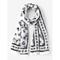 Gothic-Schal mit schwarzem Totenkopf-Print – leichtes Halloween-Accessoire für Damen und Herren