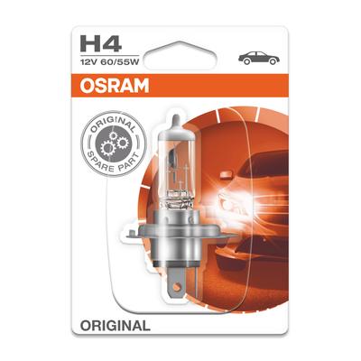 OSRAM Original H4 12V Einzelblister Glühlampe, Fernscheinwerfer,Glühlampe, Nebelscheinwerfer,Glühlampe, Hauptscheinwerfe