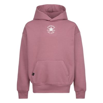 Kapuzensweatshirt CONVERSE "für Kinder", Kinder, Gr. 152, lila (night flamin), Sweatware, Obermaterial: 100% Polyester, unifarben, sportlich, Langarm elastischer Bund, Sweatshirts, für Kinder Image