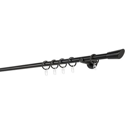 Gardinenstange MYDECO "20mm Match Wandträger 6,5 cm", schwarz, L:350cm, Gardinenstangen Image