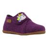 Hausschuh RICHTER "Filzi WMS: Mittel", Kinder, Gr. 24, lila (lila, einhorn), Filz, kontrastfarbene Details, klassisch, Schuhe, Klettschuh, Winterschuh mit Weiten-Meßsystem