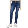 Skinny-fit-Jeans TOM TAILOR "Alexa Skinny", Damen, Gr. 30, Länge 32, grau (schwarz, stone, wash), Denim/Jeans, Obermaterial: 42% Baumwolle, 34% Polyester, 22% Viskose, 2% Elasthan, unifarben, casual, eng normal, Jeans, mit Doppelknopf-Verschluss