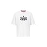 T-Shirt ALPHA INDUSTRIES ""Alpha Industries Men - T-Shirts Logo Edge T"" Gr. L, weiß Herren Shirts