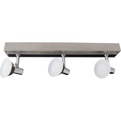 NÄVE LED Deckenleuchte "Jericho", grau (chromfarben), H: 13,7cm, Lampen, incl. Leuchtmittel 3x LED 20W, Metall/Glas, chrom, LED Deckenspot LED Deckenstrahler Image