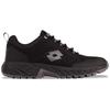 Sneaker LOTTO, Gr. 44, schwarz (schwarz, grau), Synthetik, Kunstfaser, mehrfarbig, sportlich, Schuhe, - mit Laceloops & Metalhooks