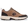Sneaker LOTTO, Gr. 44, braun (braun, schwarz), Synthetik, Kunstfaser, mehrfarbig, sportlich, Schuhe, - mit Laceloops & Metalhooks