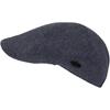 Schiebermütze CHILLOUTS "Leopold Hat", Damen, Gr. S/M (54/57), blau (navy blau), Wollmischung, meliert, klassisch,casual, Mützen, mit leicht gebogenem Schirm
