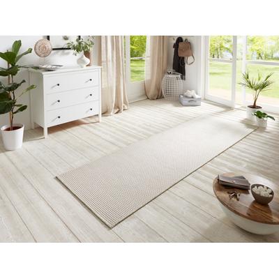 Läufer HANSE HOME "Nature 600" Gr. 52, weiß (ivory), B:80cm H:5mm L:150cm, Polypropylen (PP), Teppiche, Flachgewebe, In- & Outdoor, Rutschfest, Flur, Küche, Garten, Terrasse Image