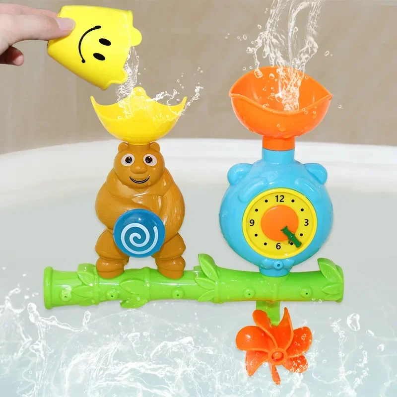 Baby Cartoon Bär klassische Dusche Bad Spielzeug Kinder Bad spielen Wasser Bad Dusche pädagogische Kinderspiel zeug Image