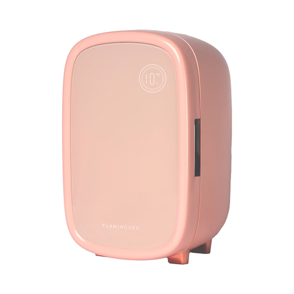 Mini Frigo Cosmetici 12L con Luce Interiore 12V/220V Rosa