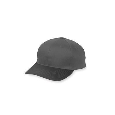 Augusta Sportswear 6206 Youth Six-Panel Cotton Twill Low-Profile Cap in Black