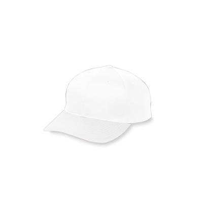 Augusta Sportswear 6206 Youth Six-Panel Cotton Twill Low-Profile Cap in White