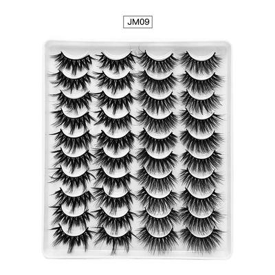 Eyelash Extensions 40 pcs Waterproof Professional Women Volumized Extra Long Cosplay Animal wool eyelash Wedding Party Halloween Full Strip Lashes Crisscross Thick - Makeup Daily Makeup Halloween