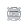 Lumina Presa RJ45 categoria 6 utp argento WL2152