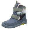 Winterstiefel SUPERFIT "TRACE WMS: mittel", Kinder, Gr. 28, blau (blau kombiniert), Textil, sportlich, Schuhe, Barfußschuh, Klettstiefel, Winterschuh mit Digital Druck