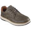 Schnürschuh SKECHERS "GARLAN", Herren, Gr. 42, grün (olivgrün), Lederimitat, casual, Schuhe, Trekking Schuh, Sneaker, Freizeitschuh mit Kontrastnähten