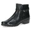 Stiefelette CAPRICE, Damen, Gr. 41, schwarz, Nappaleder, klassisch, Schuhe, Blockabsatz, Boots mit Zierschnalle und Zierriemchen