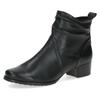 Stiefelette CAPRICE, Damen, Gr. 40, schwarz, Nappaleder, klassisch, Schuhe, Blockabsatz, Ankleboots, Komortschuh in Weite H (= sehr weit)