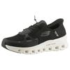 Slip-On Sneaker SKECHERS "GLIDE-STEP PRO", Herren, Gr. 45, schwarz (schwarz, grau), Textil, sportlich, Schuhe, Laufschuh, Trainingsschuh mit flexibler Traktionslaufsohle