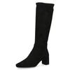 Stiefel CAPRICE, Damen, Gr. 40, Normalschaft, schwarz, Textil, elegant, Schuhe, Blockabsatz, Abendschuh, Langschaft-Stiefel mit Innenreißverschluss