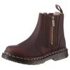 Chelseaboots DR. MARTENS "2976 Alyson", Damen, Gr. 42, rot (rotbraun), Leder, unifarben, klassisch, Schuhe, Chunky Boots, Plateau Schuh, Boots mit Blockabsatz