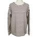 J. Crew Tops | J Crew Pullover Sweater Long Slevee Top Women's Size Small | Color: Blue/White | Size: S