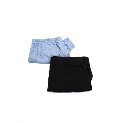 Athleta Shorts | Athleta J Crew Womens High Rise Shorts Black Blue Size 18 Extra Large Lot 2 | Color: Black | Size: 18