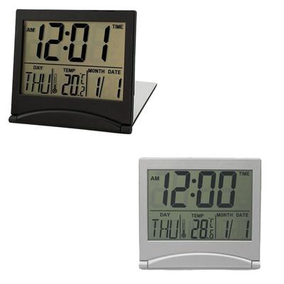 Foldable Digital Compact LCD Travel Alarm Clock