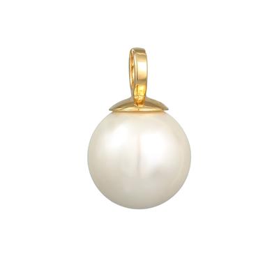 Nenalina Basic Muschelkernperle Klassisch 925 Silber goldfarben Damen Image