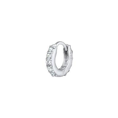 Elli - Single Creole Kristalle 925 Silber Creolen 1 ct Damen Image