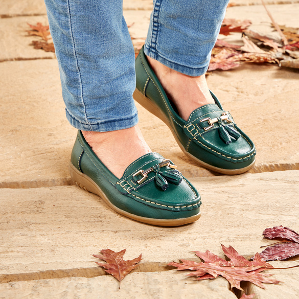Mokassin "Cruise" dunkelgrün Image