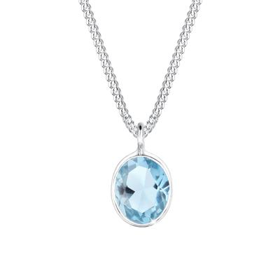 Elli Geo Oval Topas Edelstein Edel 925 Sterling Silber 55 Damen Image